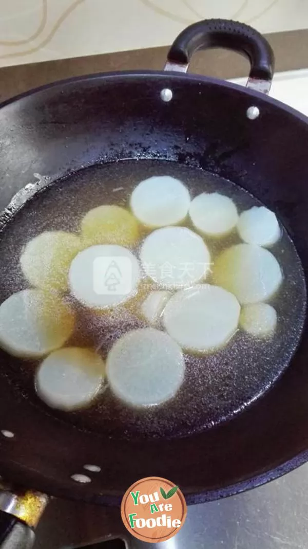 White radish in Abalone Sauce