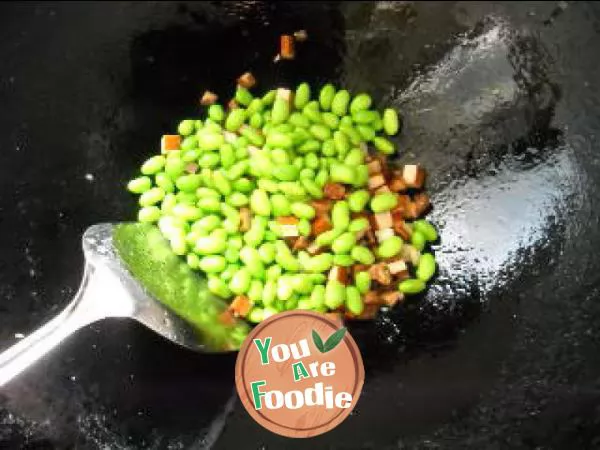 Three diced soybeans