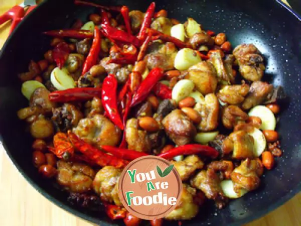 [three processes to easily make popular food] spicy chicken
