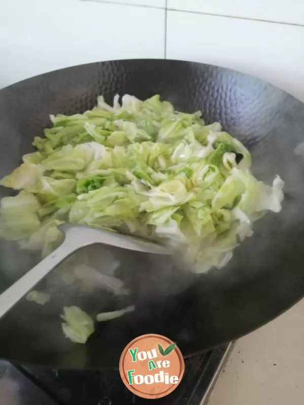 Stir fried cabbage