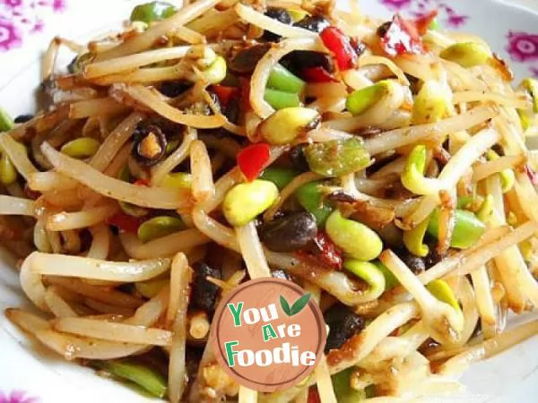 Stir fried bean sprouts