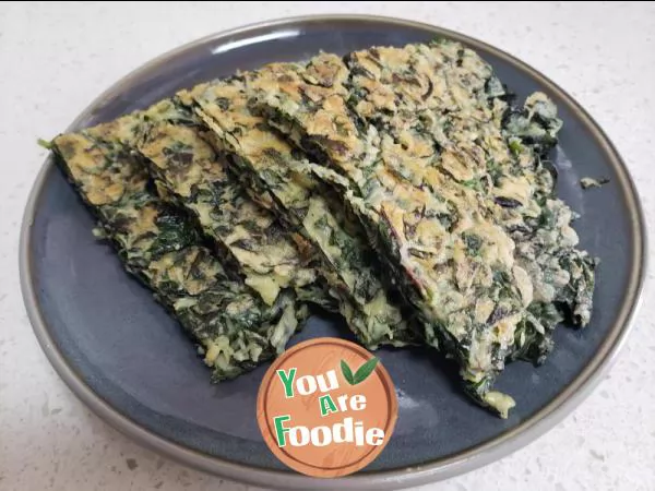 Perilla leaf egg pancake