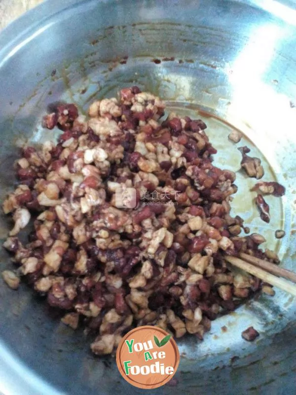 Fried Bun with kidney beans