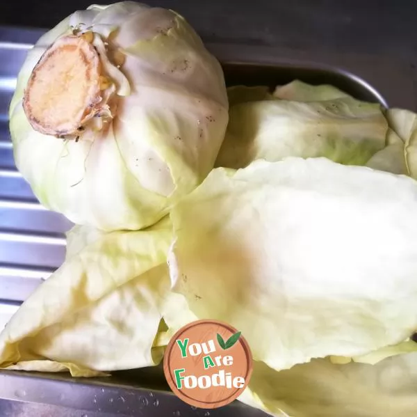 Cabbage stuffed with meat