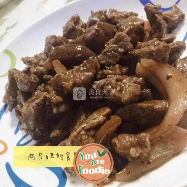 Beef with black pepper