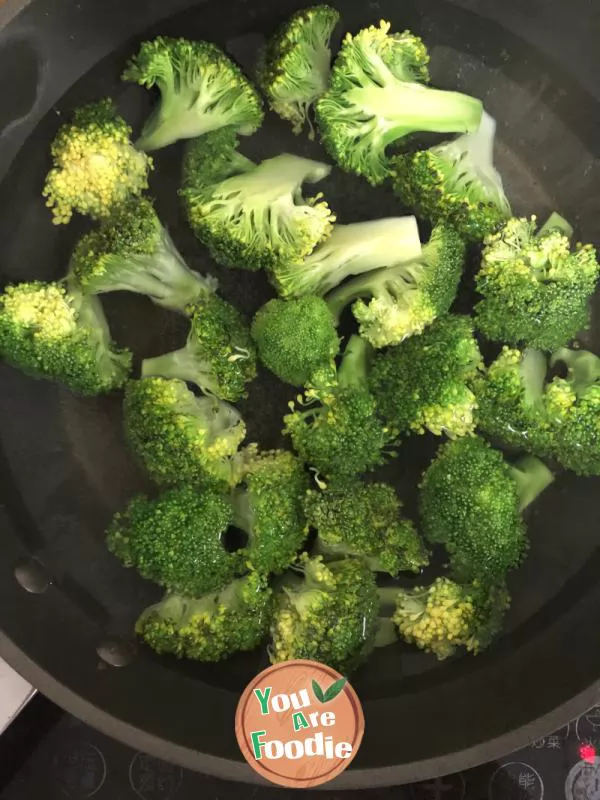 Fried chicken breast with Broccoli