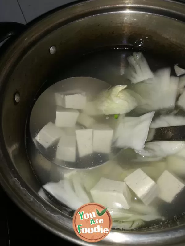 Tofu vermicelli soup