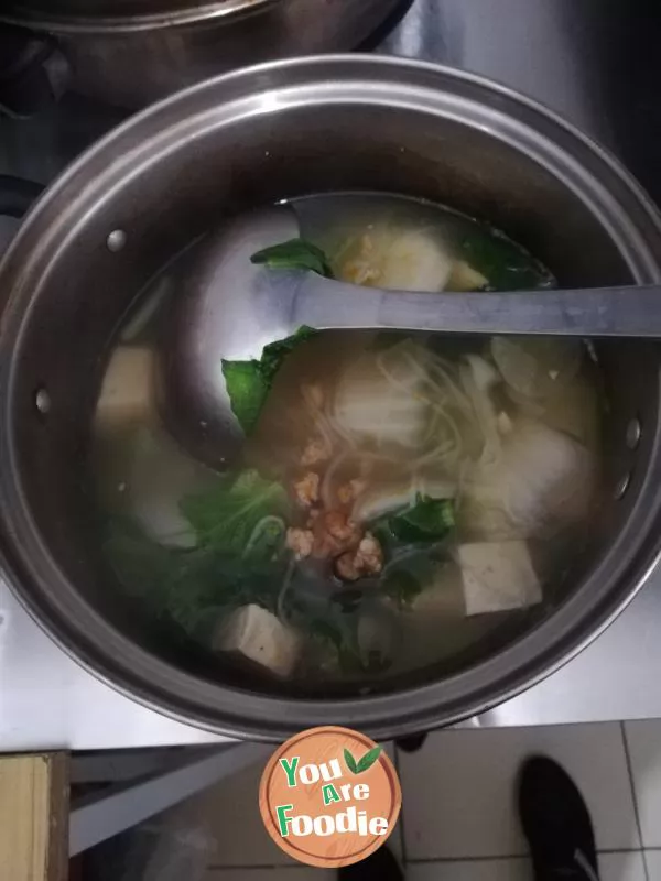 Tofu vermicelli soup