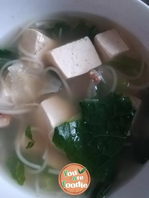 Tofu vermicelli soup