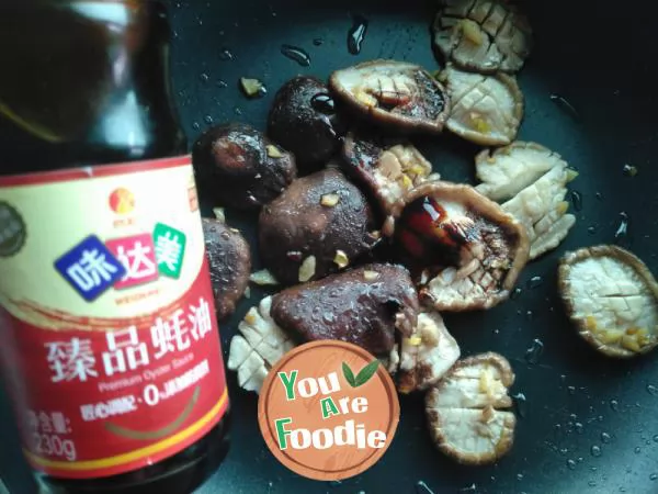 Mushroom in oyster sauce