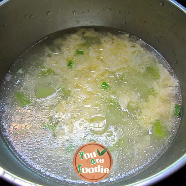 Egg white gourd soup