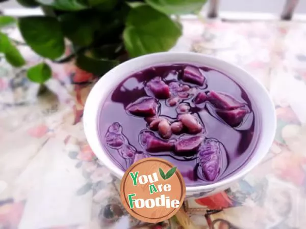 Purple-potato-and-red-bean-soup