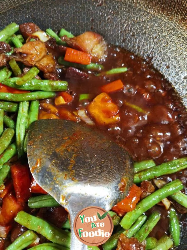 Braised Noodles with Pork, Beans and Potatoes