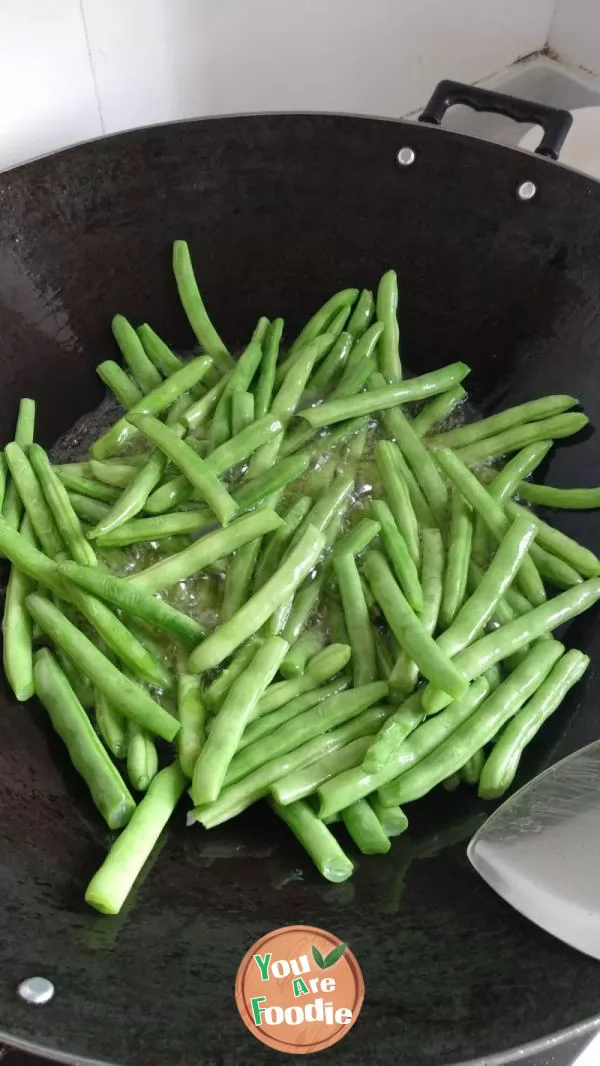 Dry-Fried Green Beans with Minced Pork and Preserved Vegetables