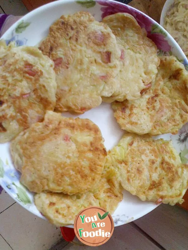 Western gourd potato and vegetable cake