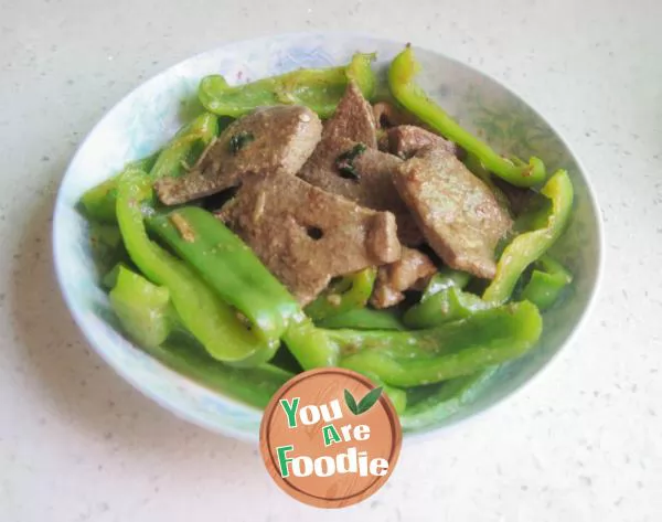 Fried-pork-liver-and-lean-meat-with-bell-pepper