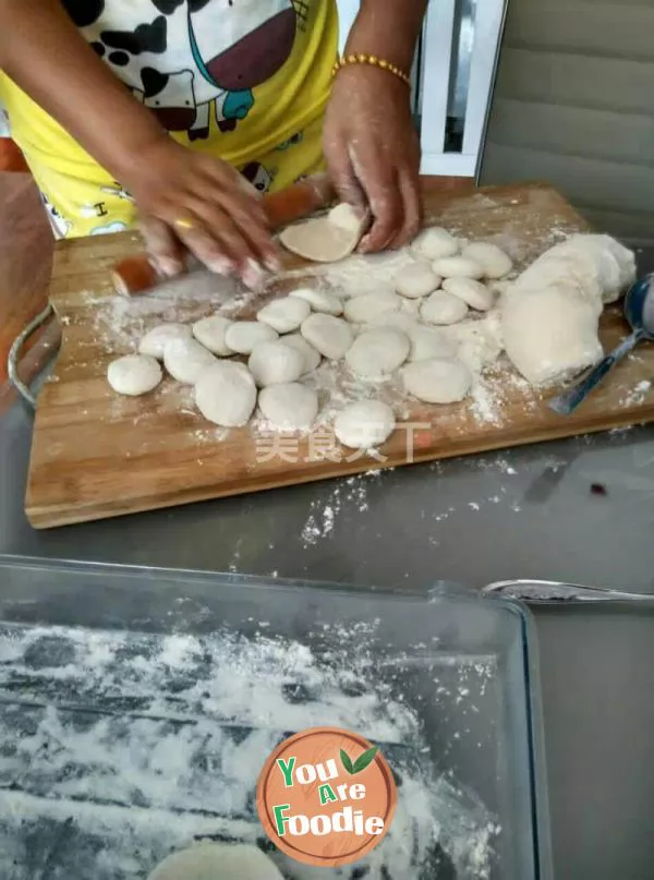 Celery pork + leek egg dumplings