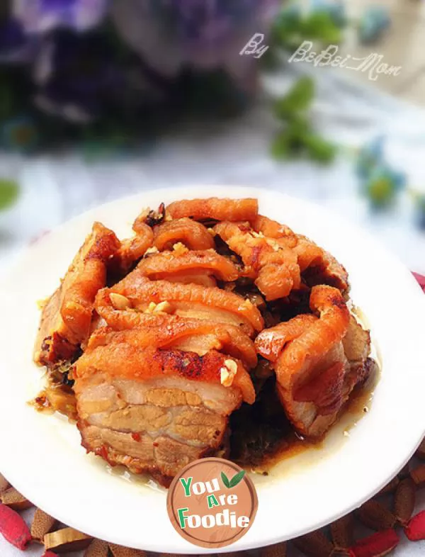 Braised-Pork-with-Preserved-Vegetable-in-Soya-Sauce