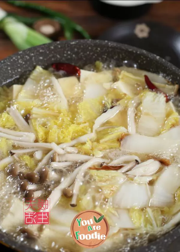 Chinese Cabbage and Tofu Soup