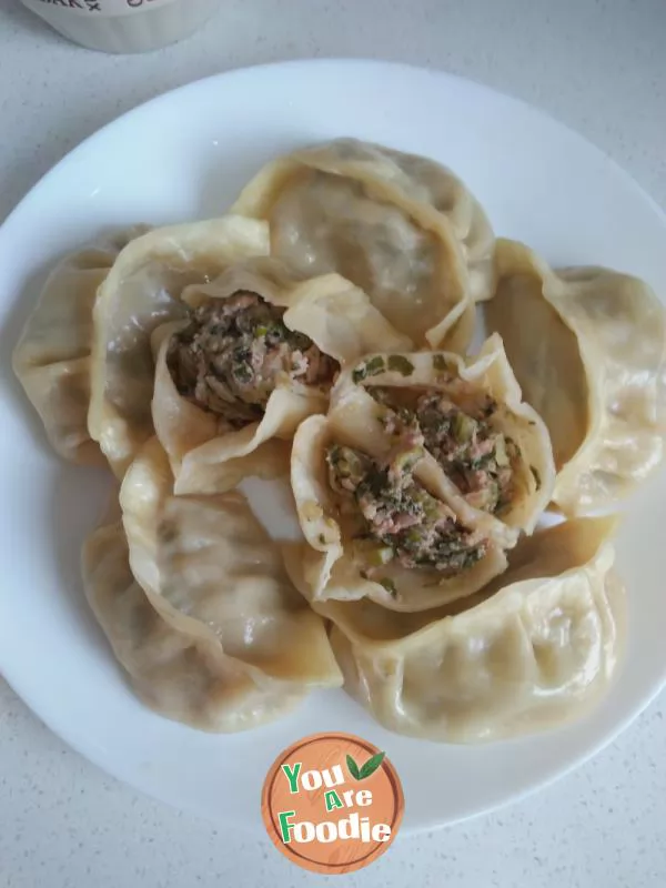 Dumplings-stuffed-with-white-gourd,-celery-and-meat