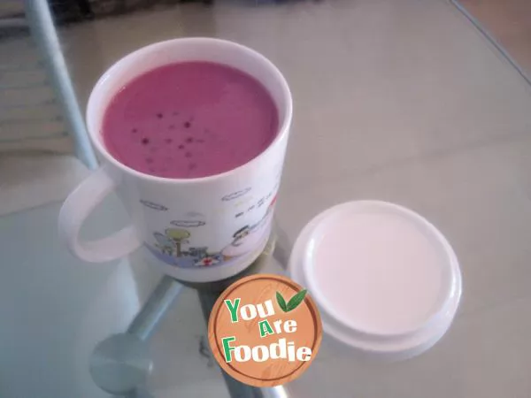 Purple potato milk Sago