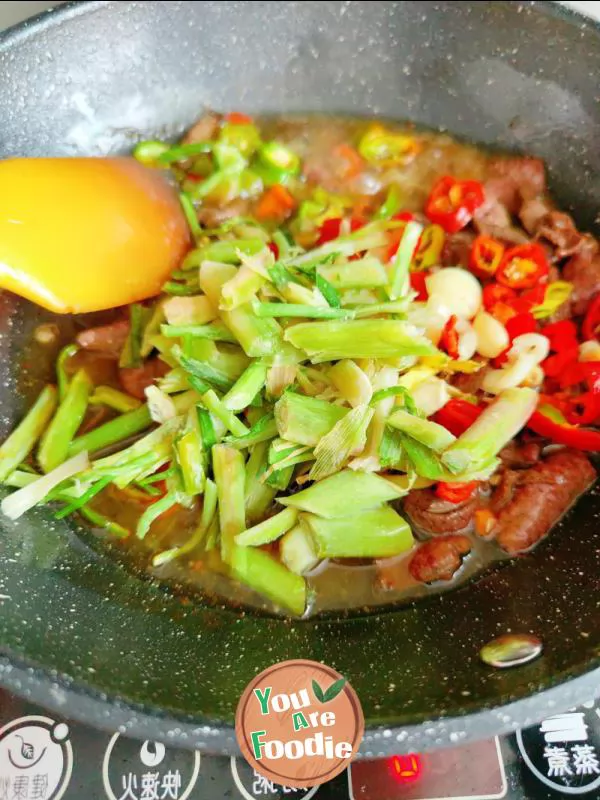 Stir fried pork liver