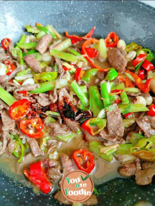 Stir fried pork liver