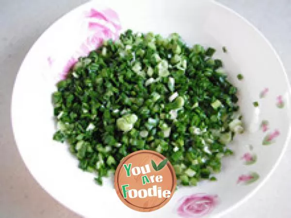 Classic flavor - leek egg cake