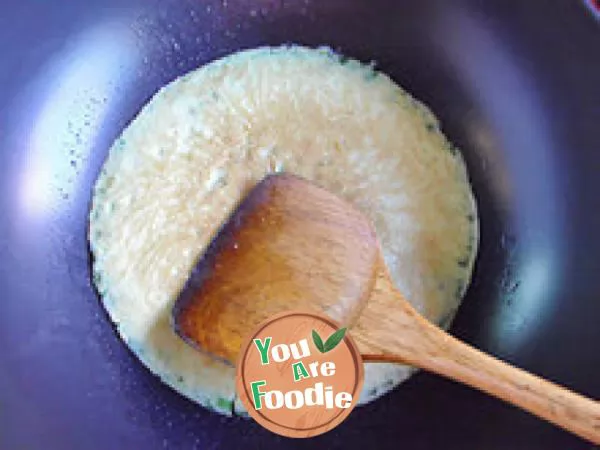 Classic flavor - leek egg cake