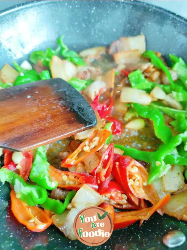 Stir fried cabbage stem