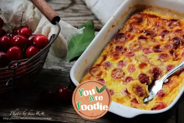 A-little-fresh-in-summer-----French-cherry-pudding