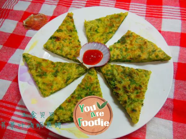 Celery leaf oyster pancake -- a good choice for baby zinc supplement