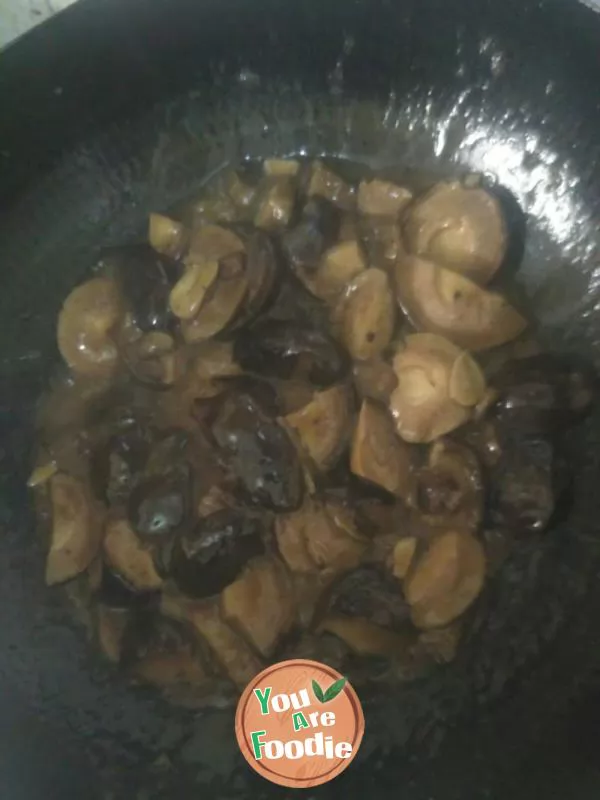 Mushroom in oyster sauce