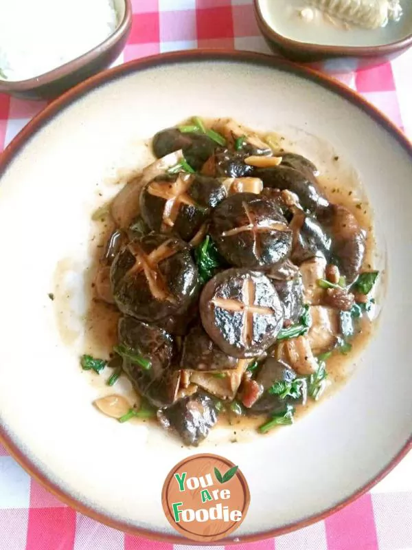 Mushroom in oyster sauce