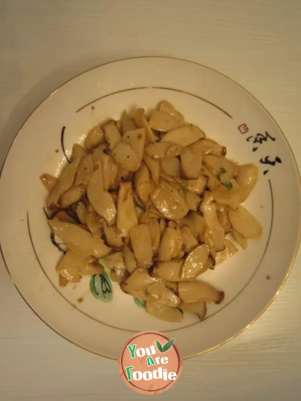 Braised Pleurotus eryngii with pepper