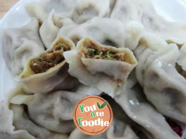 Dumplings stuffed with pork and cabbage