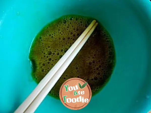 Steamed egg in Japanese tea bowl