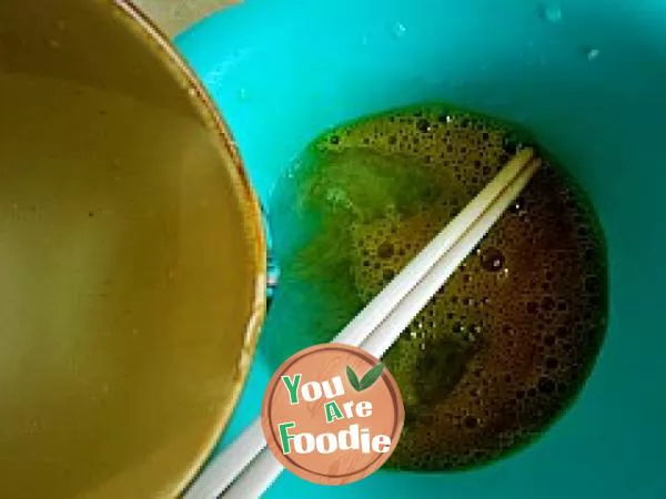 Steamed egg in Japanese tea bowl