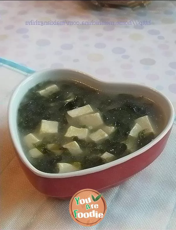 Laver tofu soup