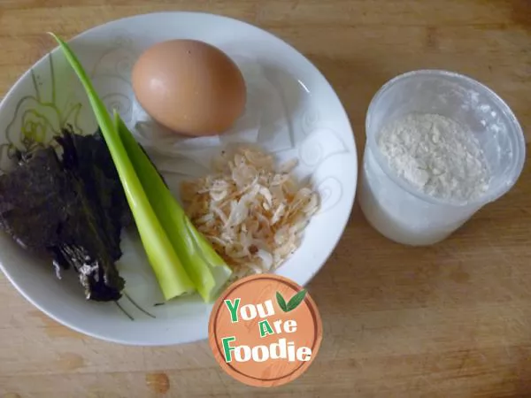 [healthy and nutritious breakfast] make your own breakfast --- laver shrimp egg cake
