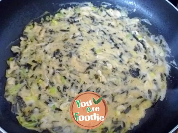 [healthy and nutritious breakfast] make your own breakfast --- laver shrimp egg cake