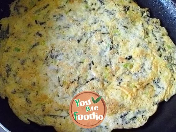 [healthy and nutritious breakfast] make your own breakfast --- laver shrimp egg cake
