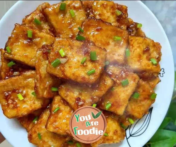 Crispy Tofu in oyster sauce