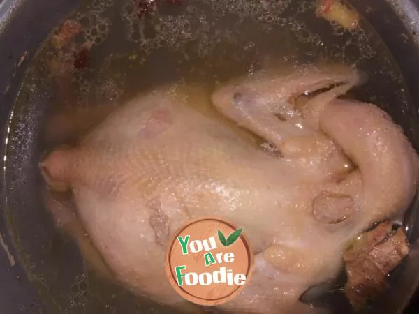 boiled chicken