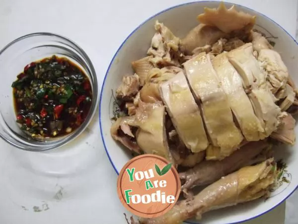 boiled chicken