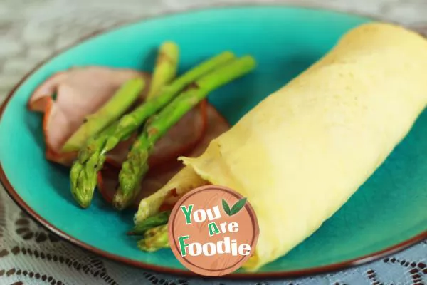 Asparagus-ham-egg-roll