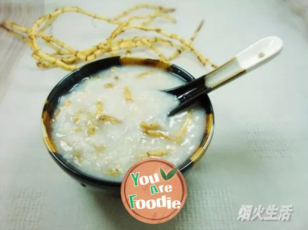 Pork-porridge-with-broken-ear-root