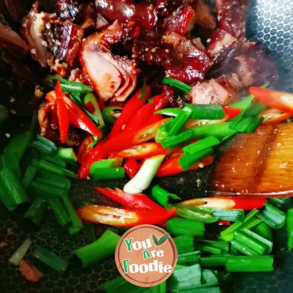 Stir fried roast duck