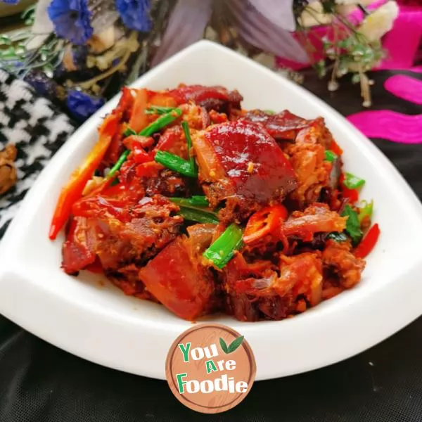 Stir fried roast duck