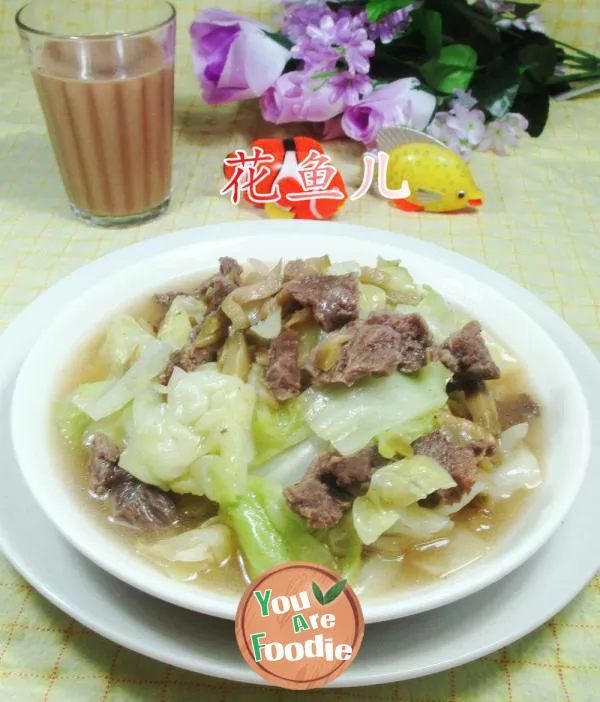 Stir-fried-cabbage-with-shredded-mustard-and-beef